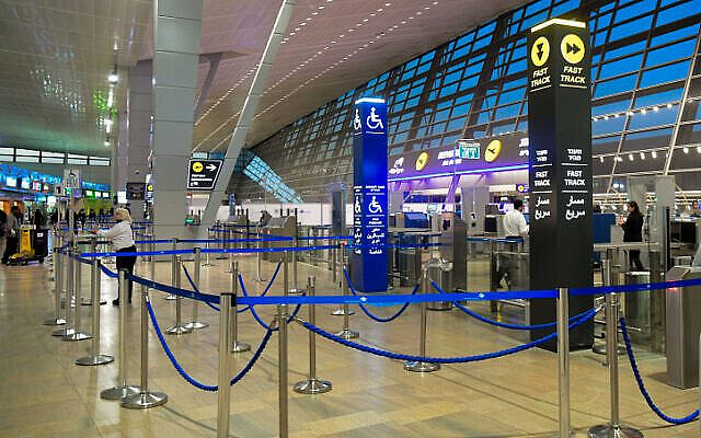The empty Departure halls of Ben Gurion Airport on March 8, 2020, as People are cancelling trips due to the fear of the coronavirus. Photo by Flash90 *** Local Caption *** ?????
??????
????
???
??? ?????