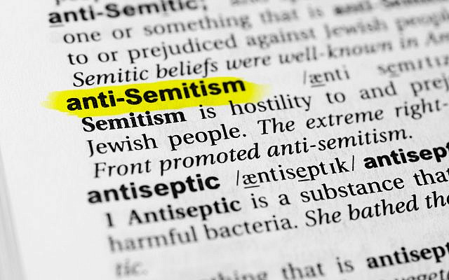 'Anti-Semitism' in the dictionary. (Shutterstock)