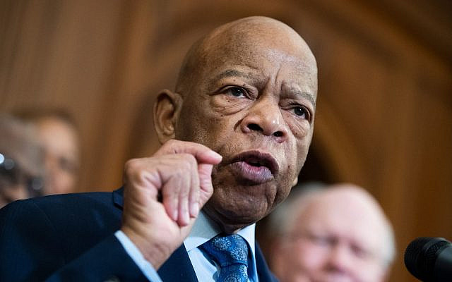 Rep. John Lewis speaks at a news conference in the Capitol on the Voting Rights Advancement Act, Dec. 6, 2019. (Tom Williams/CQ-Roll Call, Inc via Getty Images)