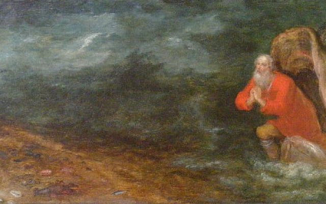 Jonas entsteigt dem Rachen des Walfisches. Jan Brueghel the Elder (1568–1625).
