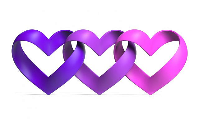 Intertwined 'Mobius' hearts. (iStock)