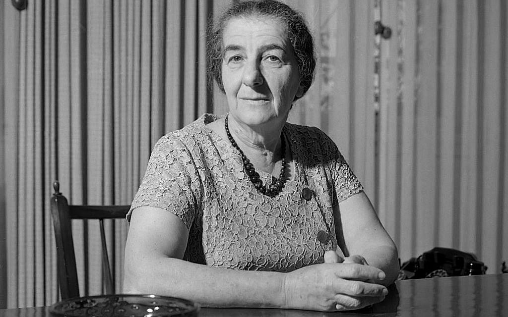 Golda Meir, shown in January 1964. (Wikimedia Commons/JTA)