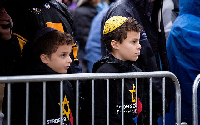 Children attend a rally for peace and unity in Point State Park in Pittsburgh, Pennsylvania to remember victims of the Tree of Life synagogue shooting, Nov. 9, 2018. (Flickr Commons/Gov. Tom Wolf)