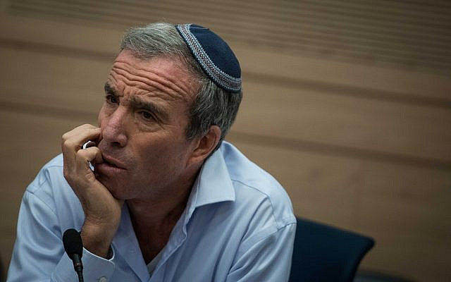 Knesset Member Elazar Stern. (Hadas Parush/ Flash90)