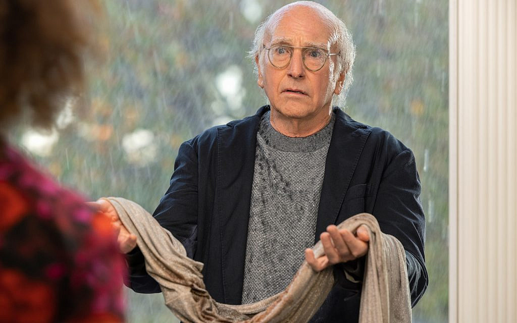 In a recent episode of the 11th season of "Curb Your Enthusiasm," Larry David feels obligated to clean a Klansman's robe. (John P. Johnson/HBO)
