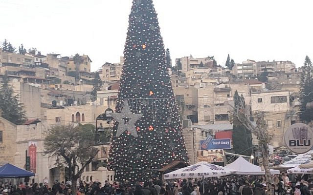 Christmas in Nazareth. Photo by Shoshana Lavan