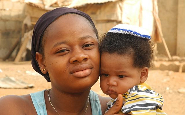 Igbo mother and child. (photo credit: Shai Afsai/Times of Israel)
