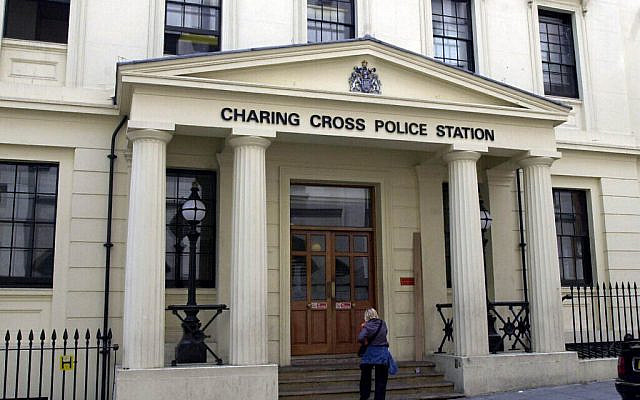 Charing Cross police station in central London.