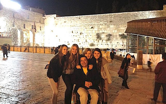 Ron and family at the Western Wall in Jerusalem (Photo by Gil Troy)