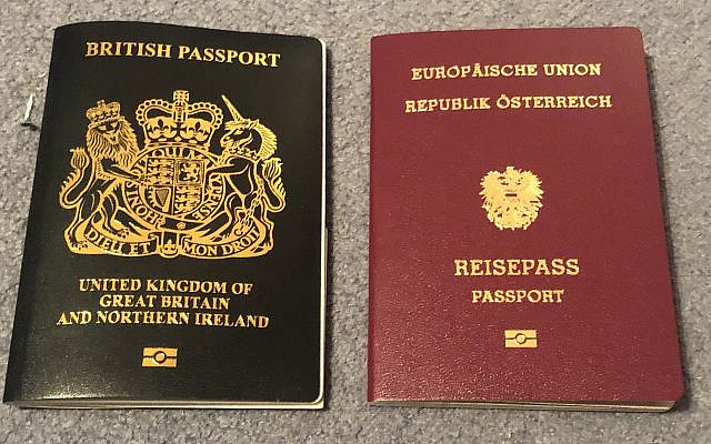 My British and Austrian passports