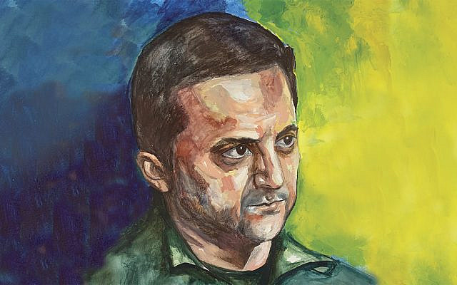 Portrait of Volodymyr Zelensky by Anna Abramzon