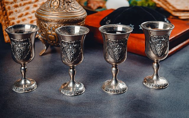 Four cups of wine, representing freedom and deliverance. (iStock)
