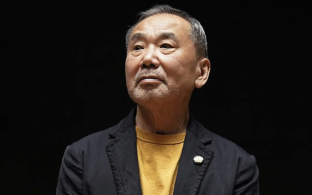 Japanese novelist Haruki Murakami at the Waseda University Wednesday in Tokyo, Sept. 22, 2021 (AP Photo/Eugene Hoshiko)