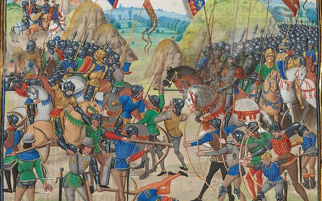 Battle of Crecy, From a illuminated manuscript of Jean Froissart's Chronicles. (Public Domain/ Wikimedia Commons)