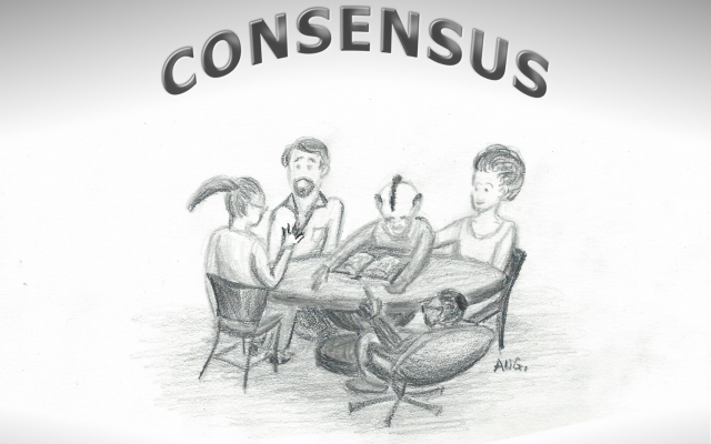 "Consensus" by Audrey N. Glickman.  Used with permission.