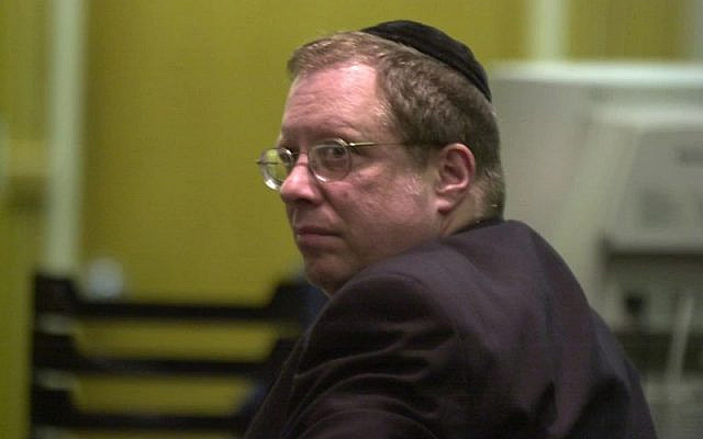 Baruch Lanner, at his 2002 trial at the Momouth County Courthouse in Freehold, where he was convicted of sexually abusing two girls who attended the school where he was principal. (via LinkedIn)