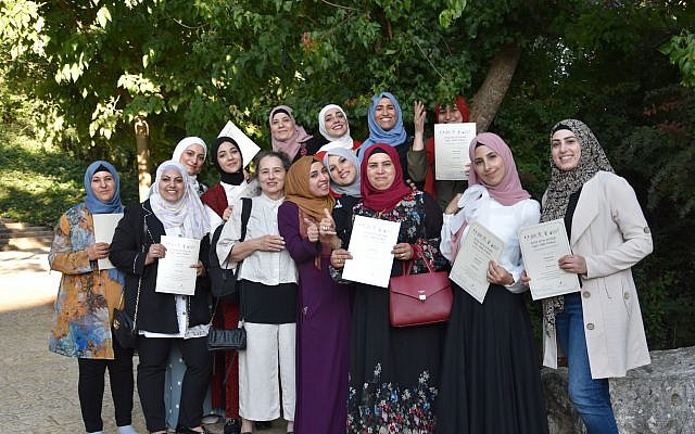 At a recent graduation ceremony in Spring 2022 for Lissan’s ‘Medabrot Ivrit’ Program. The project has counted over 2,500 graduates and about 500 volunteer teachers over the past decade.