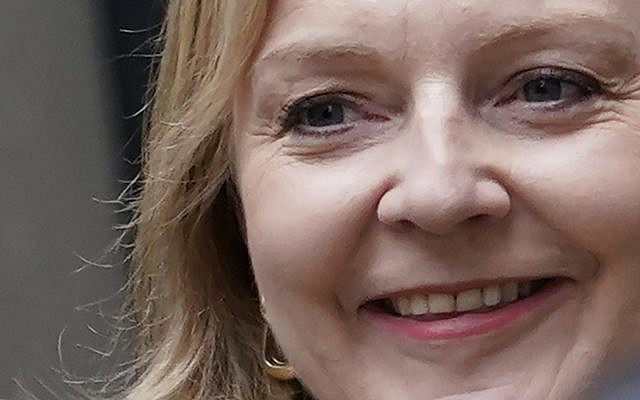 Liz Truss after winning the Conservative Party leadership contest in London, Monday, Sept. 5, 2022. She became Britain's new Prime Minister on Tuesday Sept. 6. (AP Photo/Alberto Pezzali)