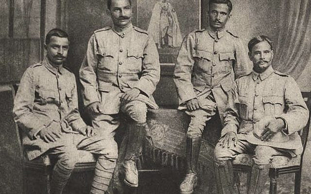 THE OFFICERS OF THE 3rd GWALIOR IMPERIAL SERVICE INFANTRY. IMAGE SOURCE: GWALIOR’S PART IN THE WAR  COMPILED BY MOHAMMAD RAFIULLAH.