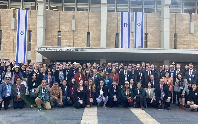 Participants of Israel's Sixth Christian Media Summit at the Knesset in Jerusalem. (Israel Government Press Office)