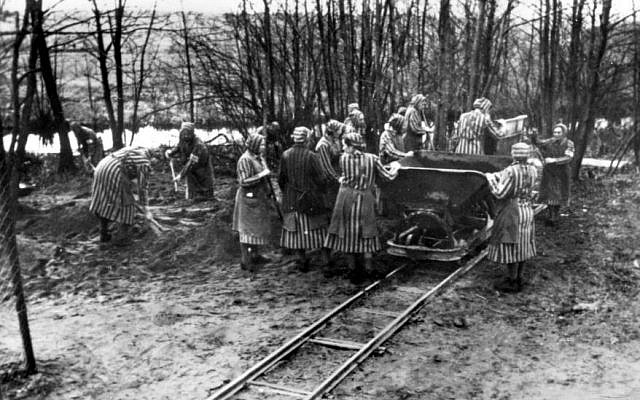 Female prisoners at Ravensbrück, 1939. (Wikipedia)