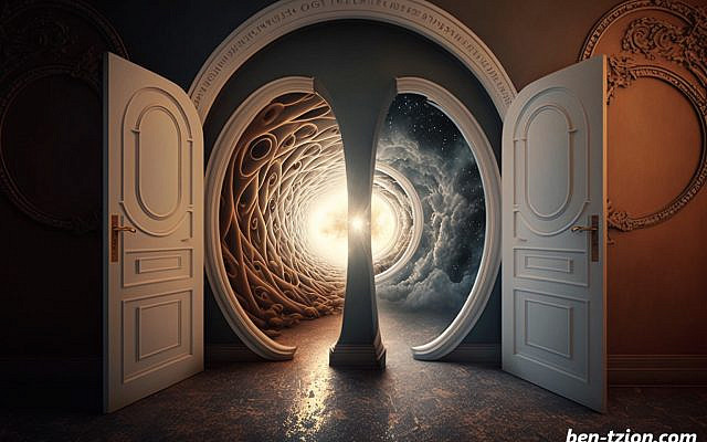 Two Portals (AI-generated illustration by BSpitz)