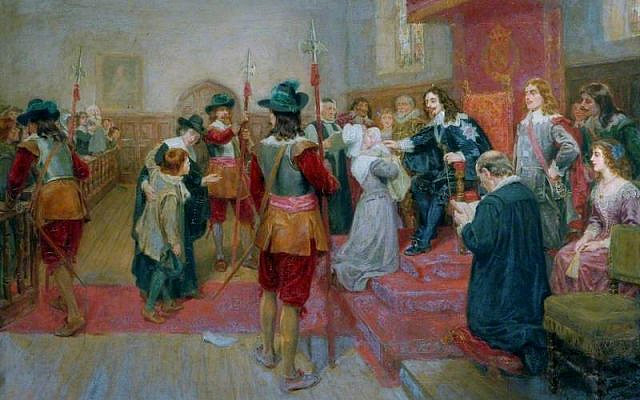 Charles I touching the scrofulous. (Public Domain/ Wikimedia Commons)