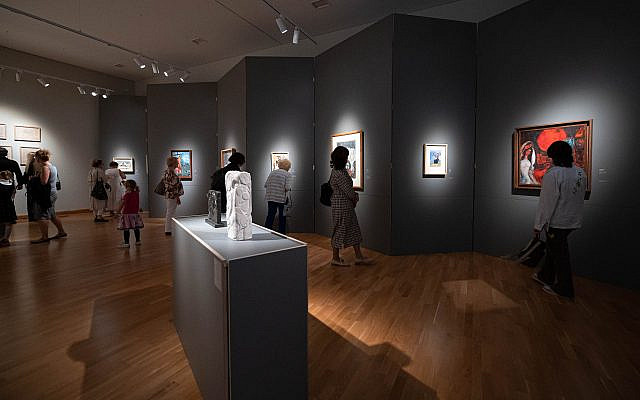Marc Chagall Hall at the Litvak Artists in Paris exhibition at the Lithuanian National Museum of Art, Vilnius. May - September 2023. Photo: Gintare Grigenaite. (C) Lithuanian National Museum of Art. With kind permission
