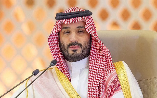 Saudi Crown Prince Mohammed bin Salman chairs the Arab summit in Jeddah, Saudi Arabia, May 19, 2023. (Saudi Press Agency via AP)