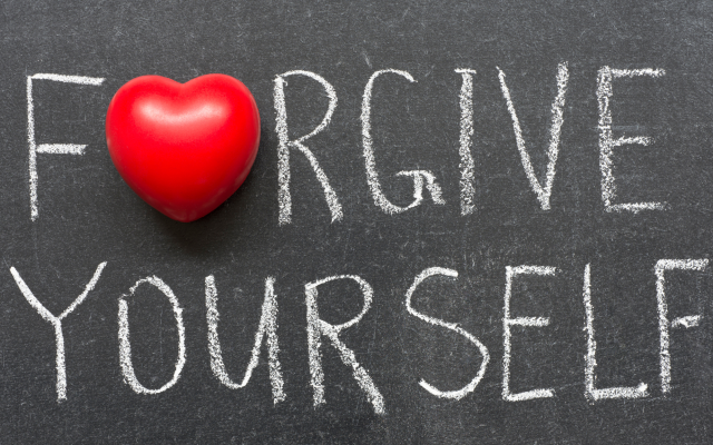 Forgive yourself - This design was created on Canva.com on August 31, 2023. It is copyrighted by Lori Prashker-Thomas/ShadowCatcher Photography (Paid Subscription)
