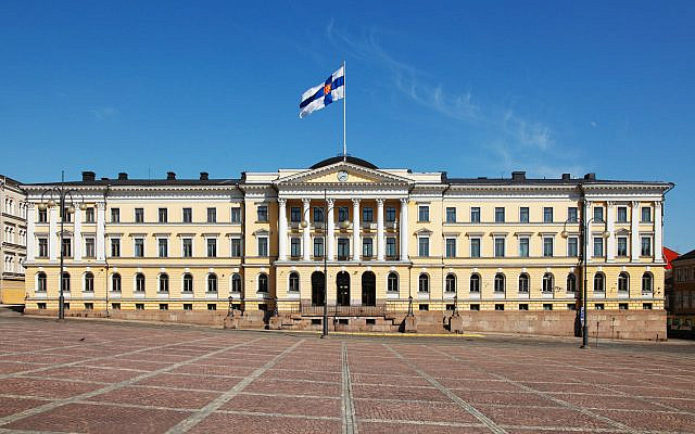 The Government Palace in Helsinki. (courtesy)