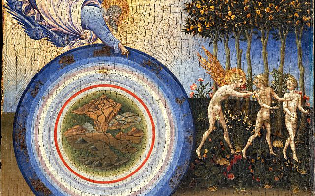 The Creation of the World and the Expulsion from Paradise, by Giovanni di Paolo di Grazia (1445): Public Domain.