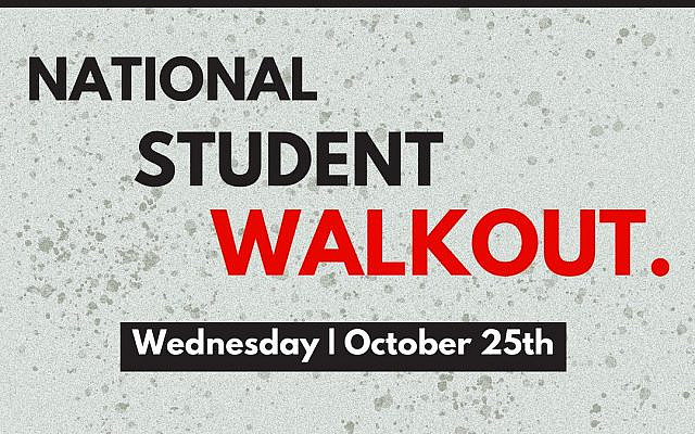National SJP's Intagram advertizement for today's National Student Walkout.