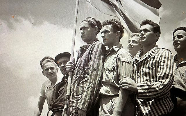 Buchenwald survivors arrive in Haifa, July 15, 1945. (public domain)