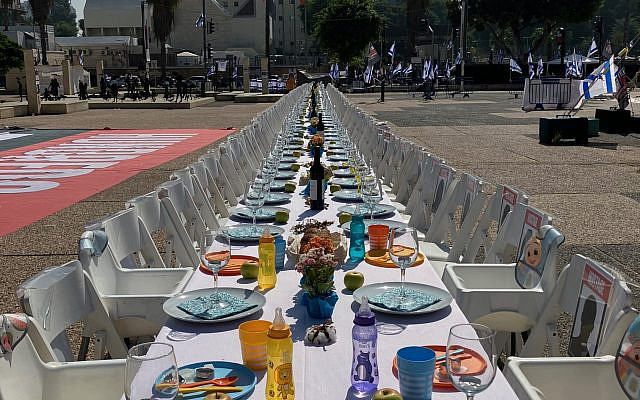 My photo of the Empty Shabbat Table
