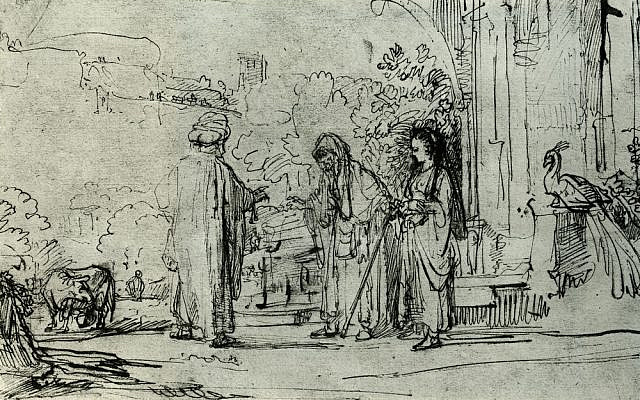 'Sarah Complaining of Hagar to Abraham,' by Rembrandt, c. 1643-44.