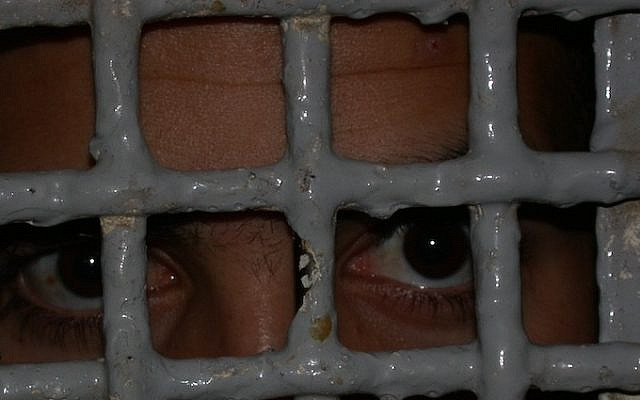 Inside Israeli prison. (courtesy)