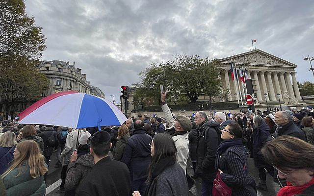 March against antisemitism, Paris, 12th November 2023 (photo Joseph Rabie)