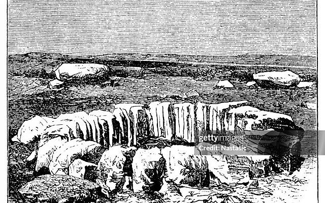 Illustration of a Abrahams Well at Beersheba