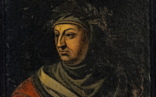 Boccaccio; image colorized and modified by the author, obtained from Wikimedia Commons, Boccaccio-Kunstmuseum Basel, in the public domain.