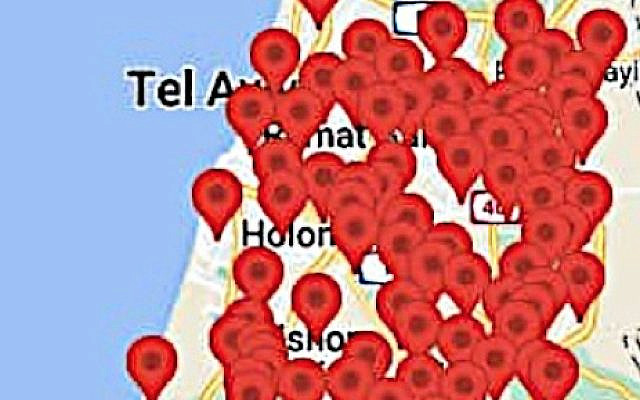 This map, produced by a Red Alert system app, uses real-time data from Israel’s Home Front Command to pinpoint the trajectories of rockets headed for a given area within Israel on a given day (12-2-23 in this case.) Regardless of whether the rockets hit their targets or are blown up by Israel’s Iron Dome system, the arrows indicate where air raid sirens went off. Targets show here include Israel's primary airport, and Tel Aviv, Israel's heavily populated cultural and commercial center.