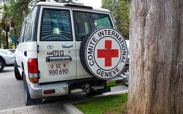 Sukhumi, Abkhazia, Georgia - 11 April, 2023: Car of the international committee of the red cross parked on city street. (iStock)