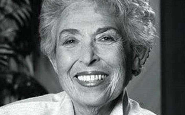 Photo of Hadassah Past President June Walker courtesy of Hadassah.