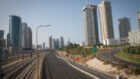 The empty Ayalon highway in Tel Aviv, on September 20, 2020. Israel has seen a spike of new COVID-19 cases bringing the authorities to reimpose a nationwide lockdown which began on Friday and will last at least three weeks. Photo by Miriam Alster/Flash90 *** Local Caption ***