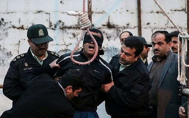 تصویر تزئینی: عکسی از صحنهٔ اعدام در ایران. (AFP/Arash Khamooshi/ISNA)