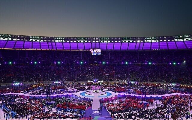 مراسم گشایش بازیهای جهانی المپیک ویژه در استادیوم المپیک در برلین، ۱۷ ژوئن ۲۰۲۳. 
(John MACDOUGALL / AFP)