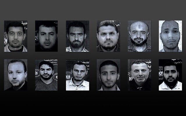 تصویر:‌۱۲ تن از کارکنان UNRWA که به مشارکت در تهاجم ۷ اکتبر متهم شده-اند. 
(Used in accordance with Clause 27a of the Copyright Law)
