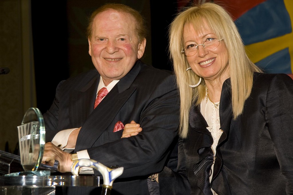 Sheldon and Miriam Adelson (Photo: Union 20)