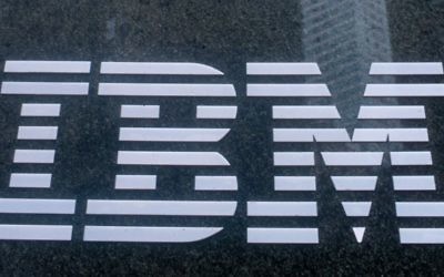 Le logo IBM (Crédit : Serge Attal/Flash 90)