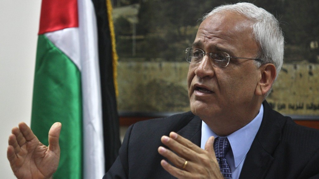 Saeb Erekat (photo credit: Issan Rimawi/Flash90)